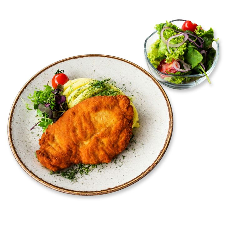 Panierowany kotlet z piersi kurczaka